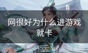 网很好为什么进游戏就卡