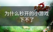 为什么秒开的小游戏下不了